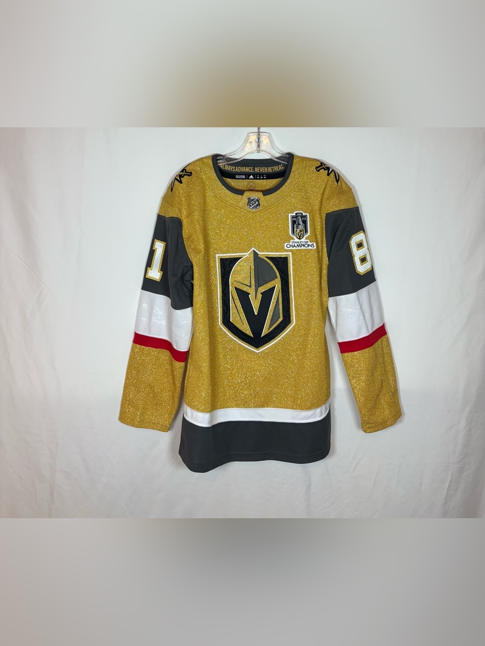 Adidas Vegas Golden Knights #81 Marchessault Gold Alternate Hockey Jersey 42